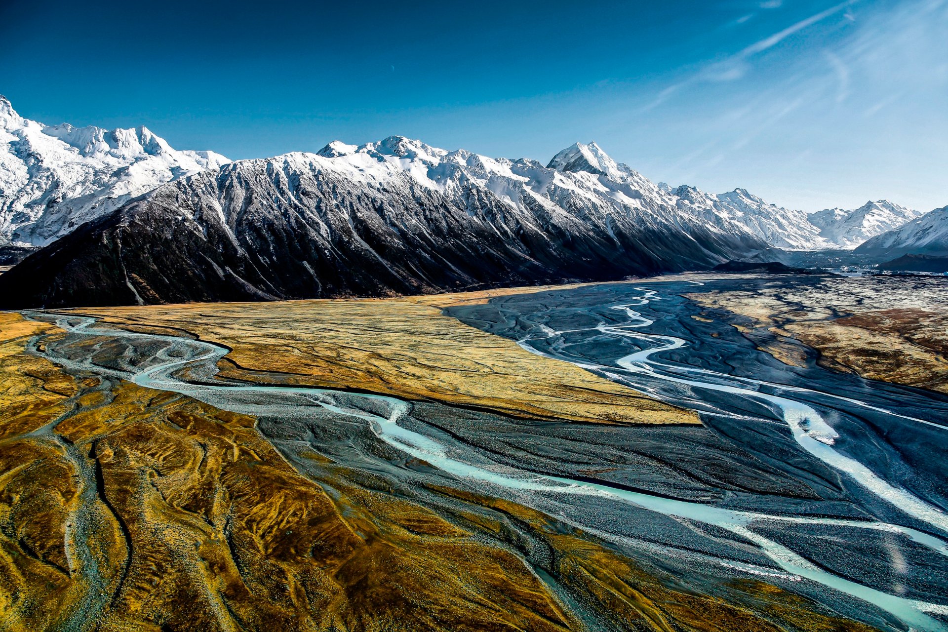 hooker valley montañas cielo aoraki mount cook parque nacional