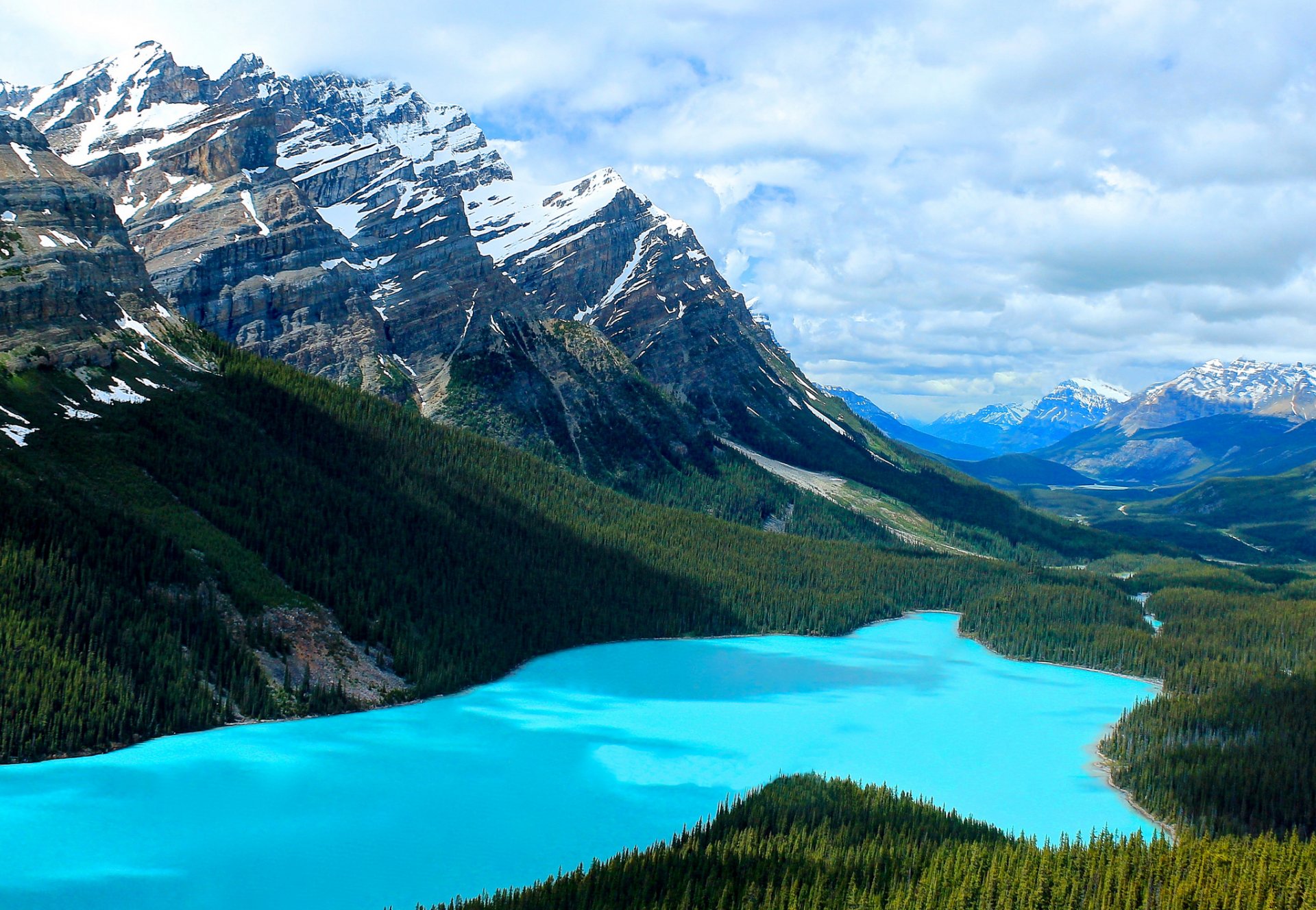 berge wald see blau