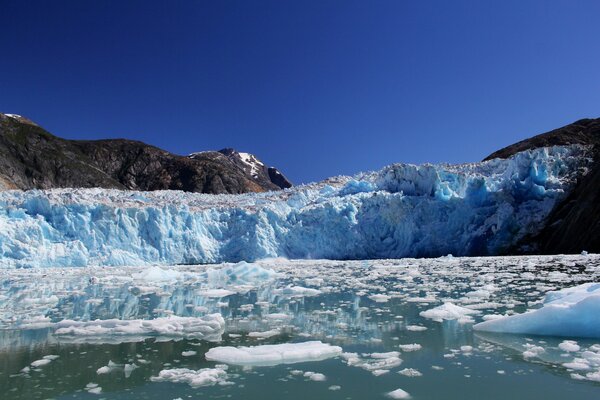 Glaciares del fiordo Tracy ARM en Alaska