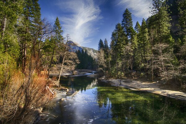 River and mountains in the National Park