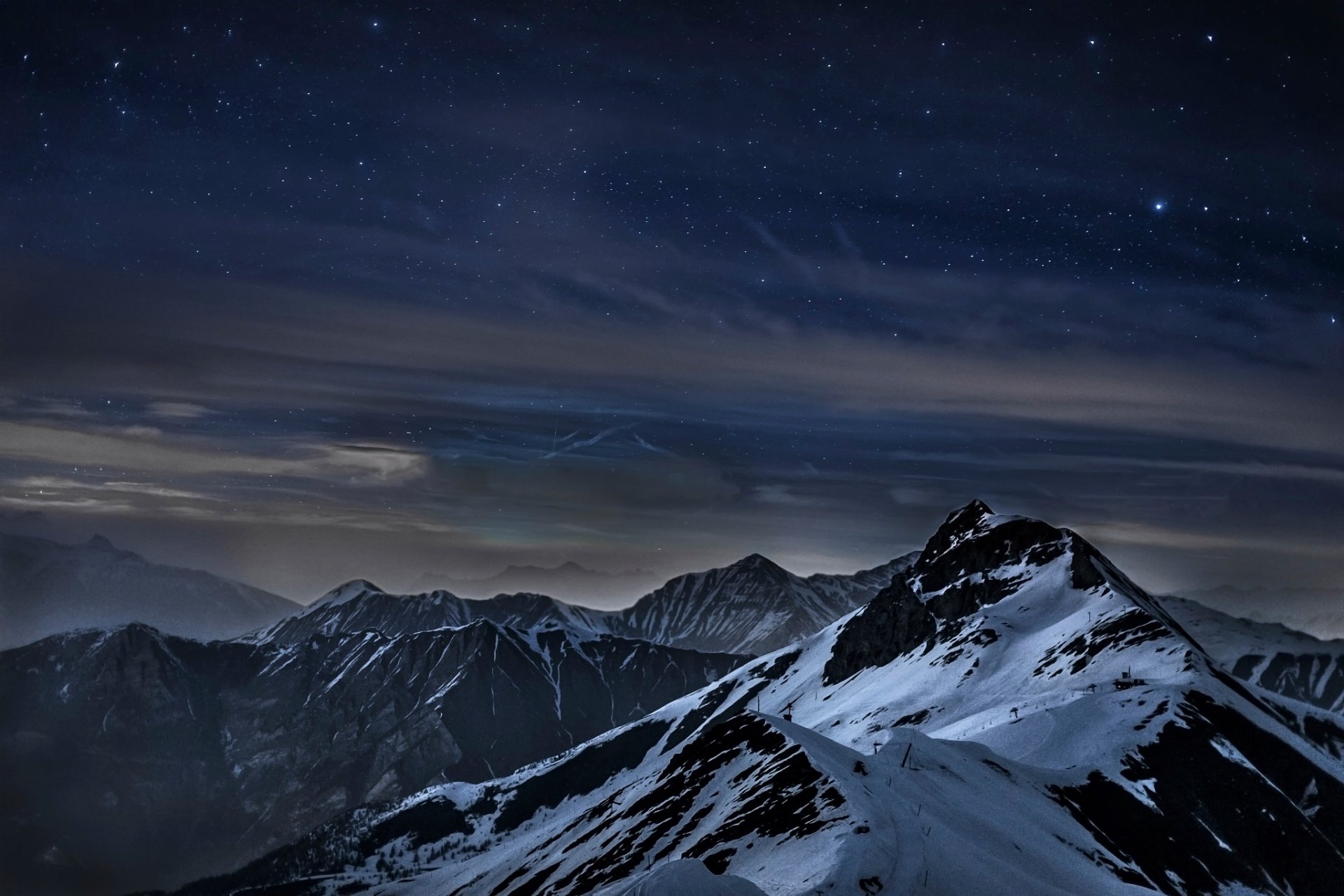 montagnes nuit