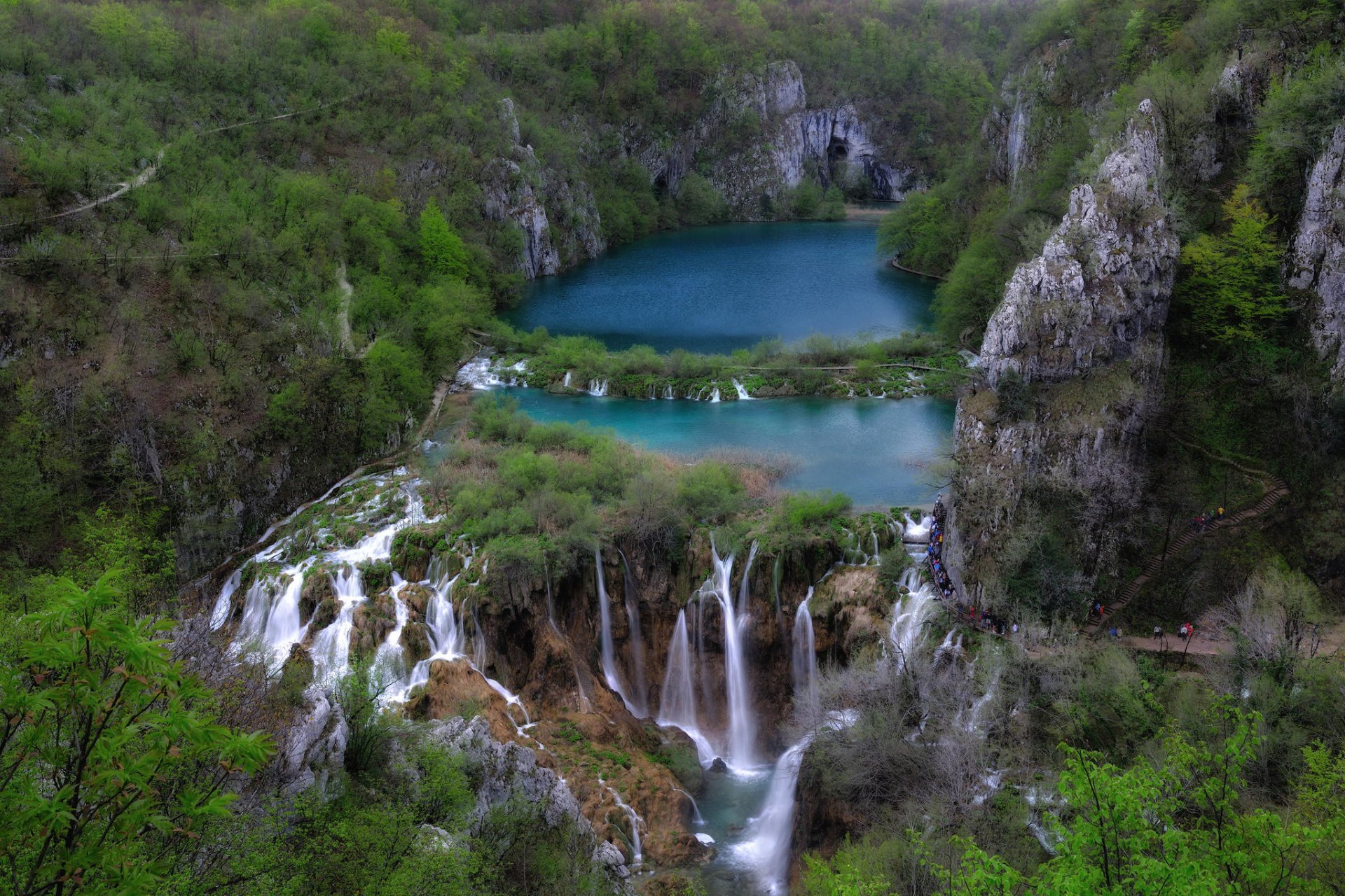 lagos de plitvice croacia lagos de croacia lago rocas parque nacional de plitvice