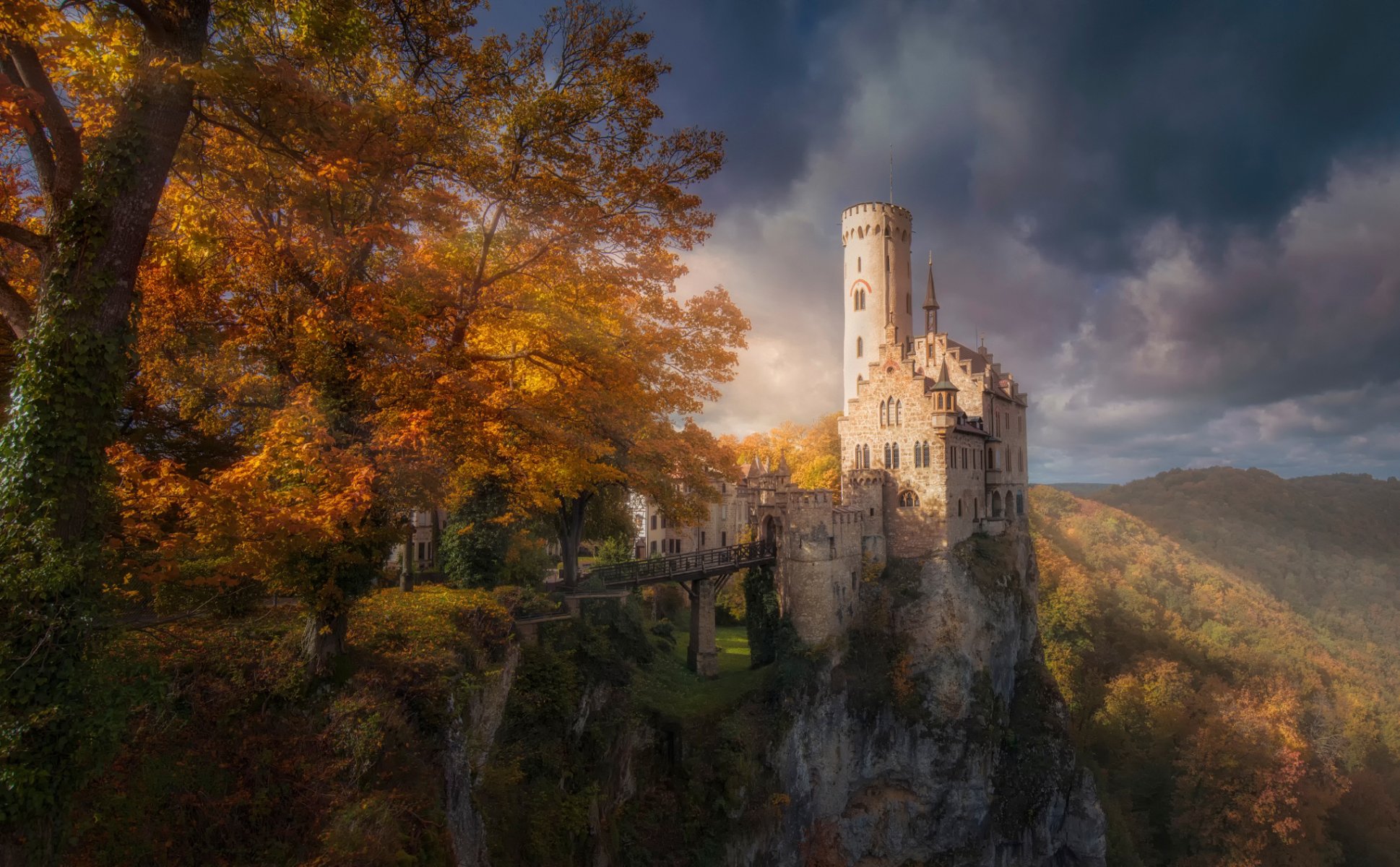 allemagne château paysage automne