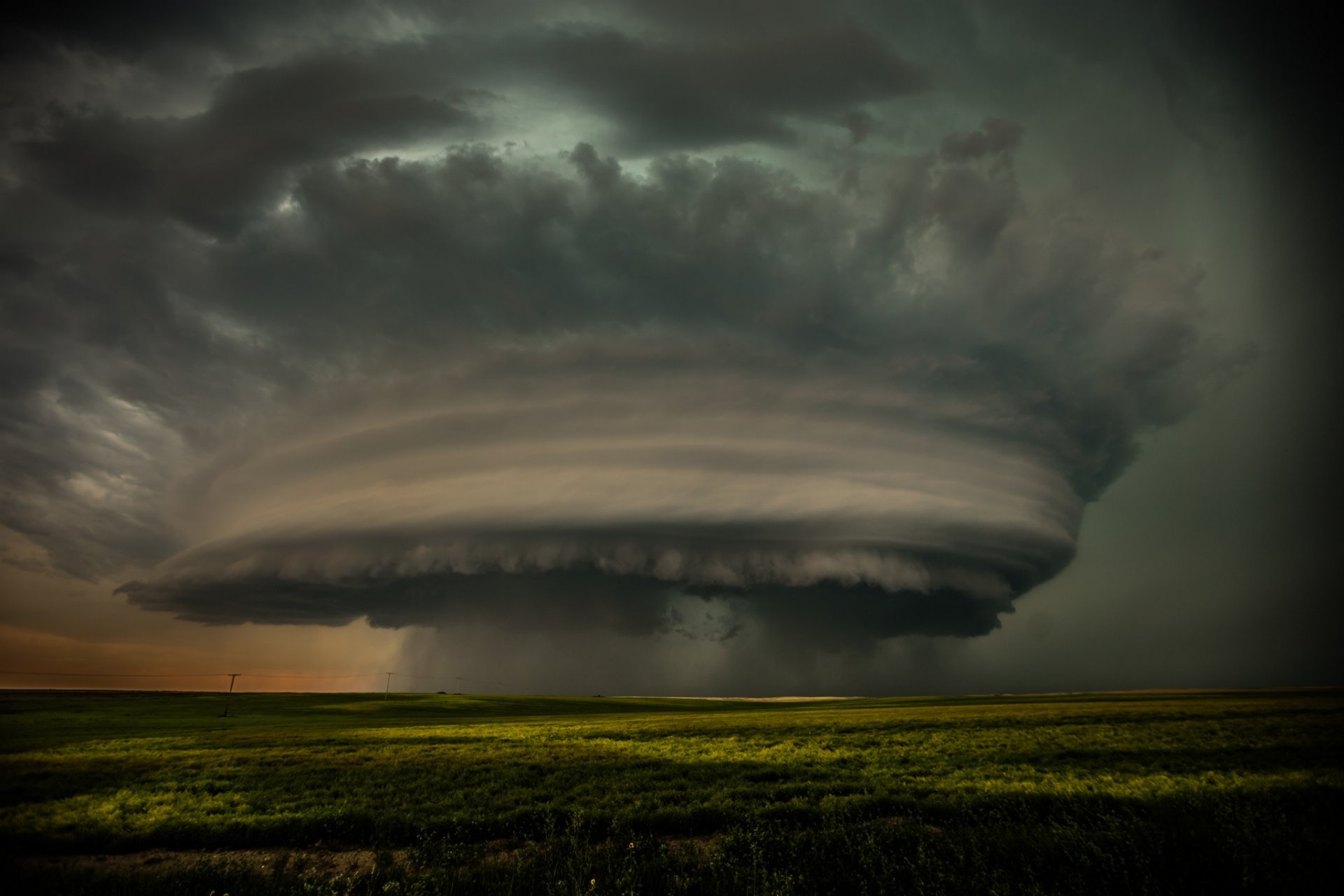 natur wolken feld hurrikan tornado