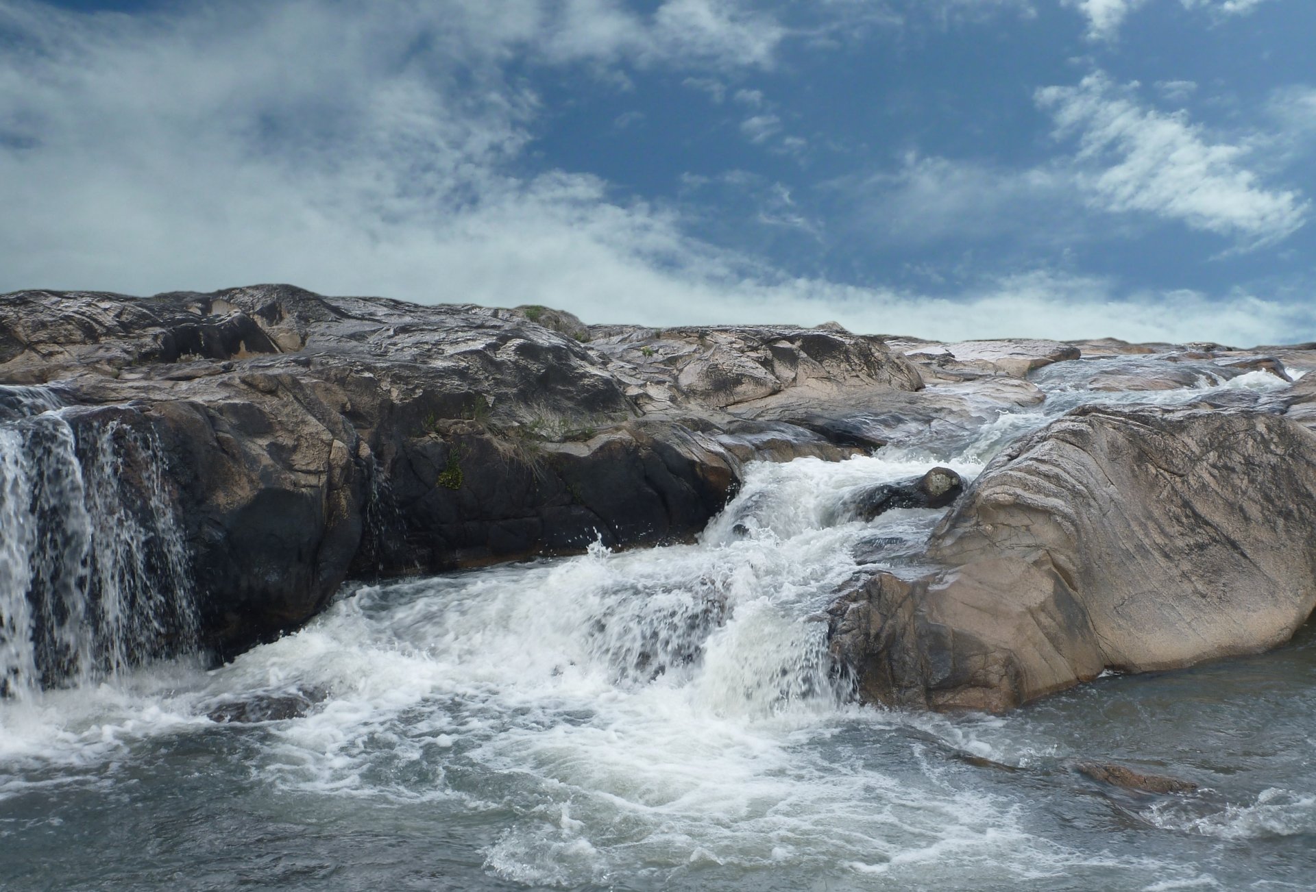 meer felsen wasser brandung himmel wolken