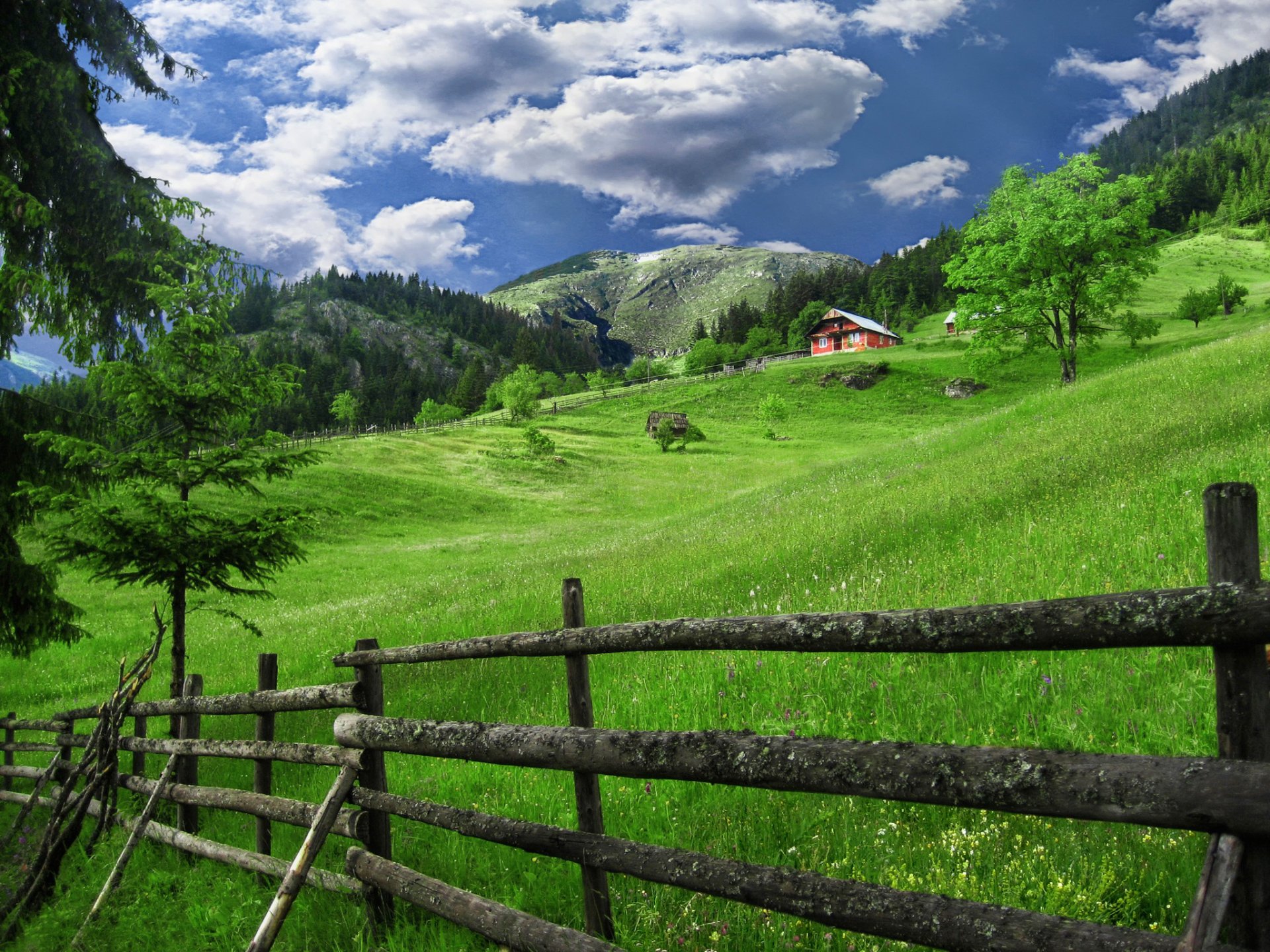 kosovo village house fence