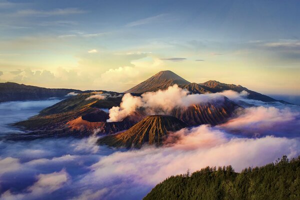 National Park, java, bromo volcano, beautiful landscape