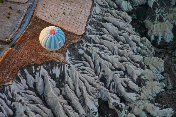 Top view of the balloon