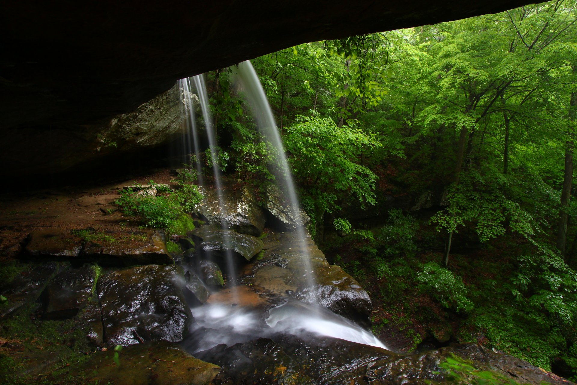 cueva cascada fresco