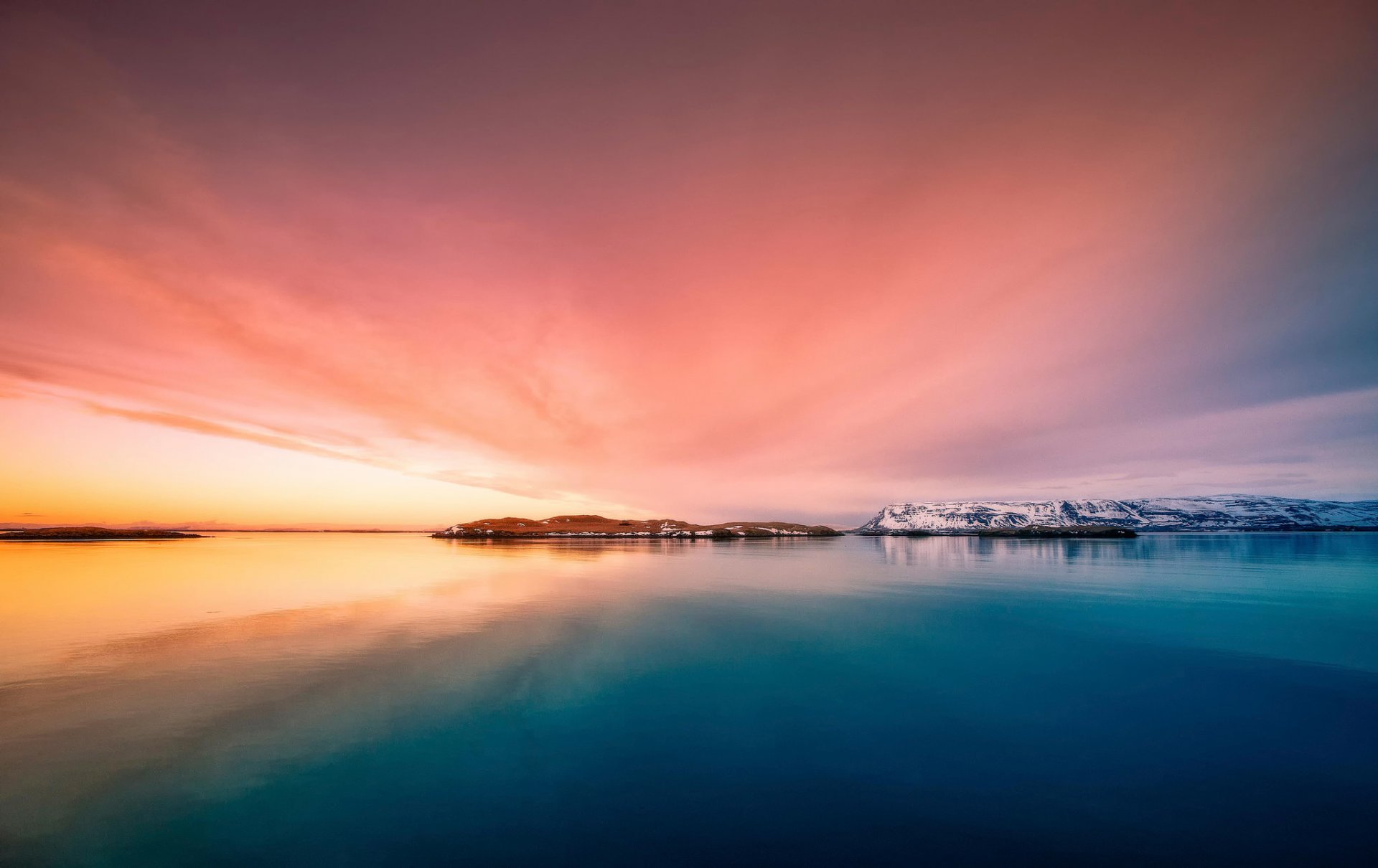 breidafjördur islanda isole