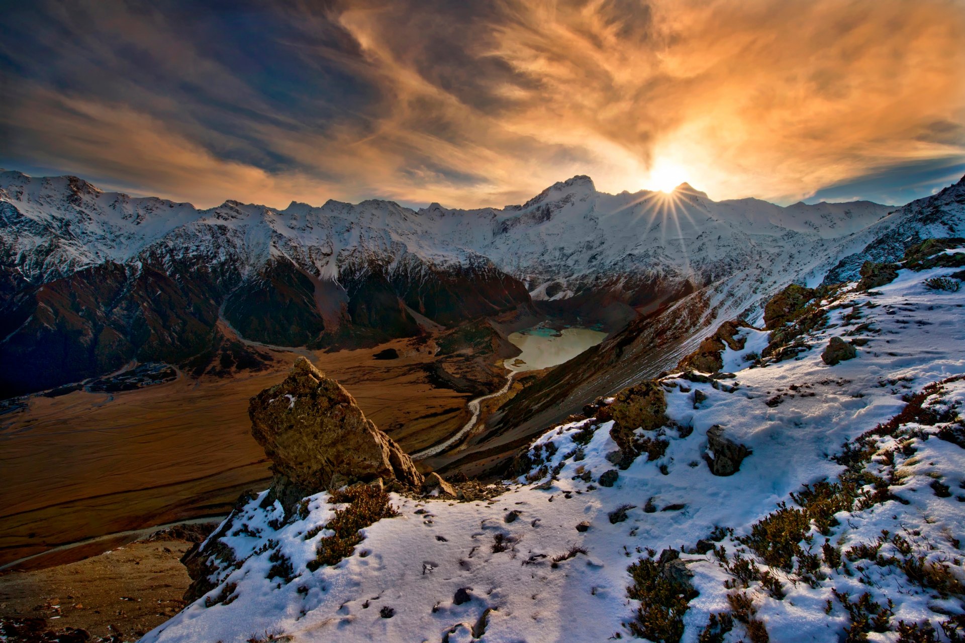 berge schnee sonne