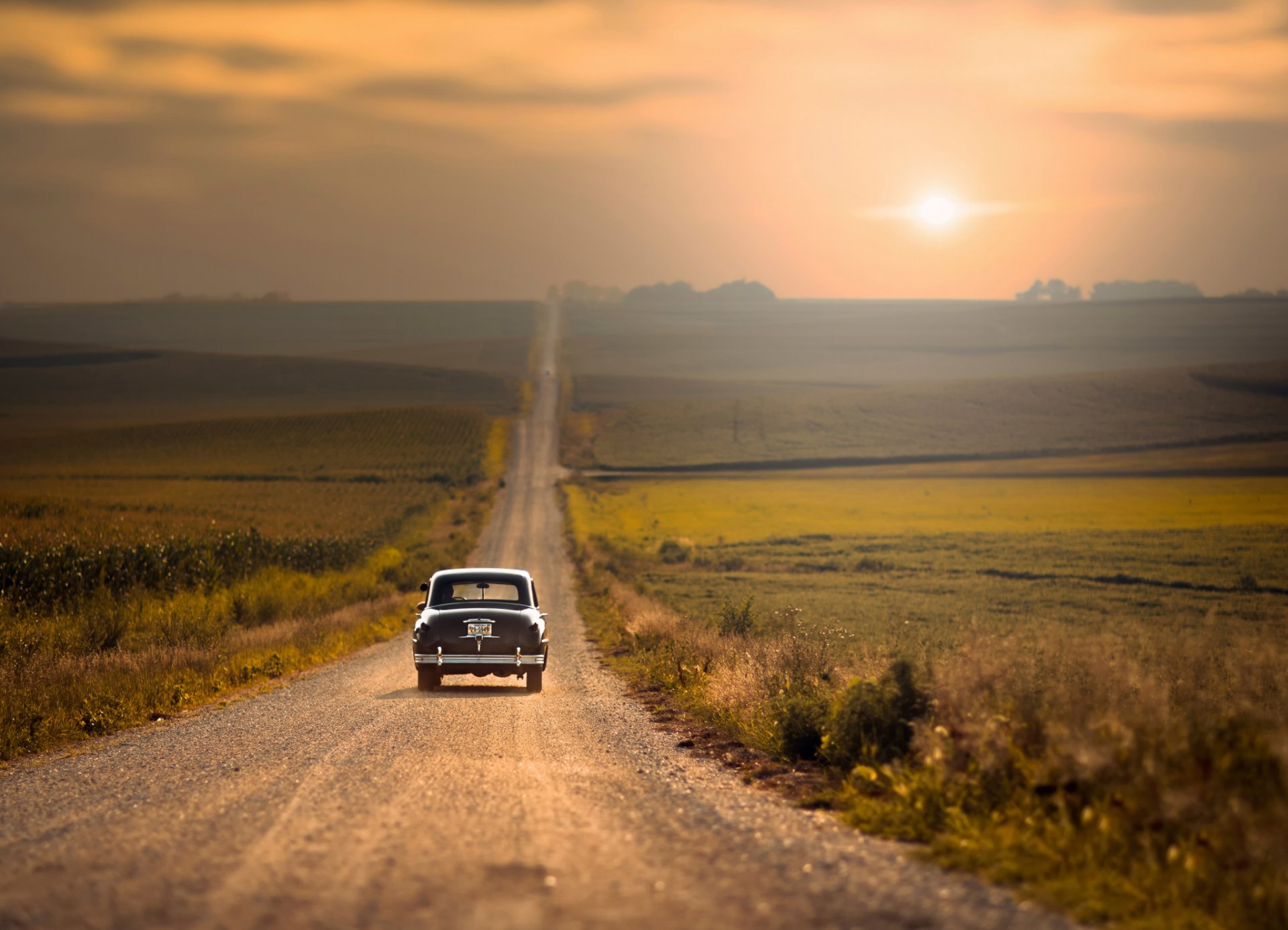 auto coche carretera espacio bokeh