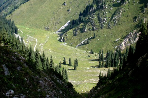 Gorge de la clairière lunaire Kazakhstan