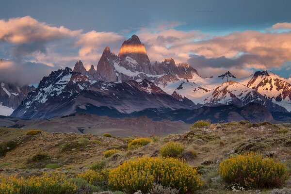 El Monte Fitz Roy es la frontera entre Argentina y la Patagonia