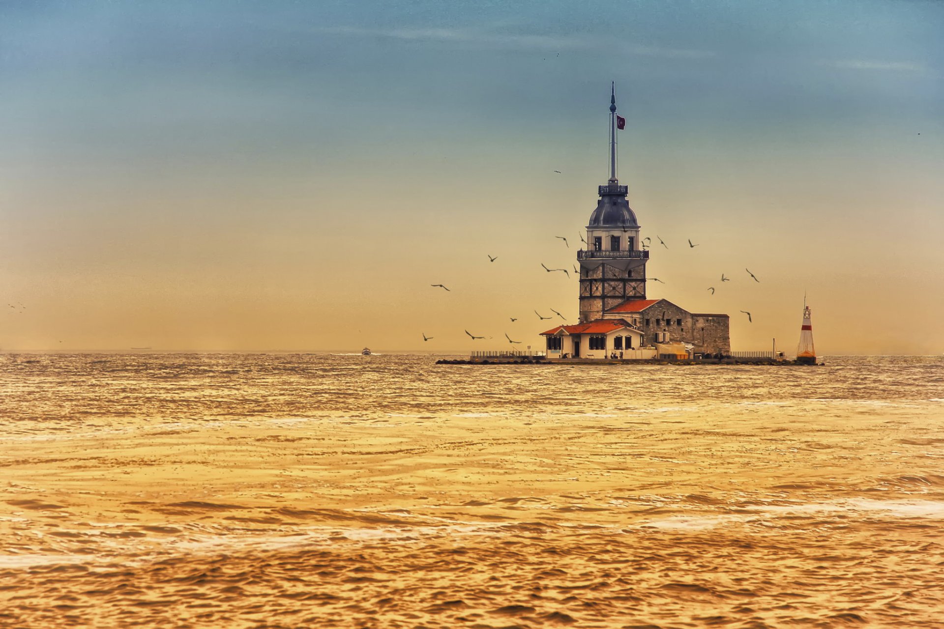 torre de la doncella turquía estrecho del bósforo