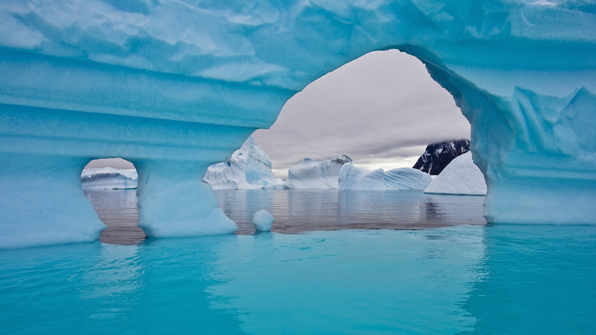 mar hielo iceberg agua papel pintado nieve invierno