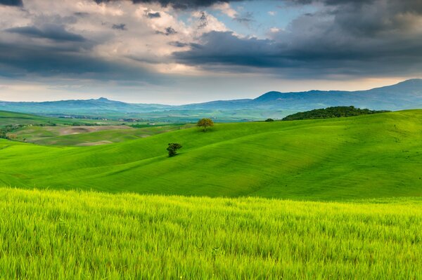 Italy has a very beautiful nature, especially half