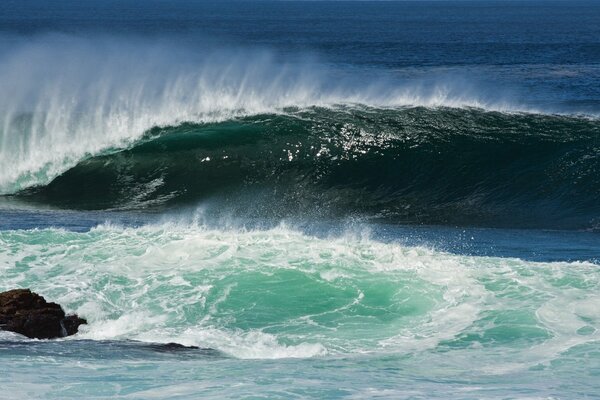 The elements raged in the Atlantic Ocean