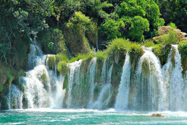 Cascate chic in un parco nazionale in Croazia