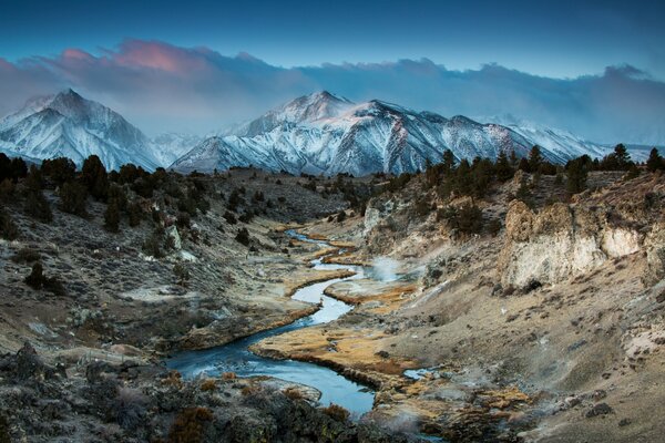 Mountain canyon in California