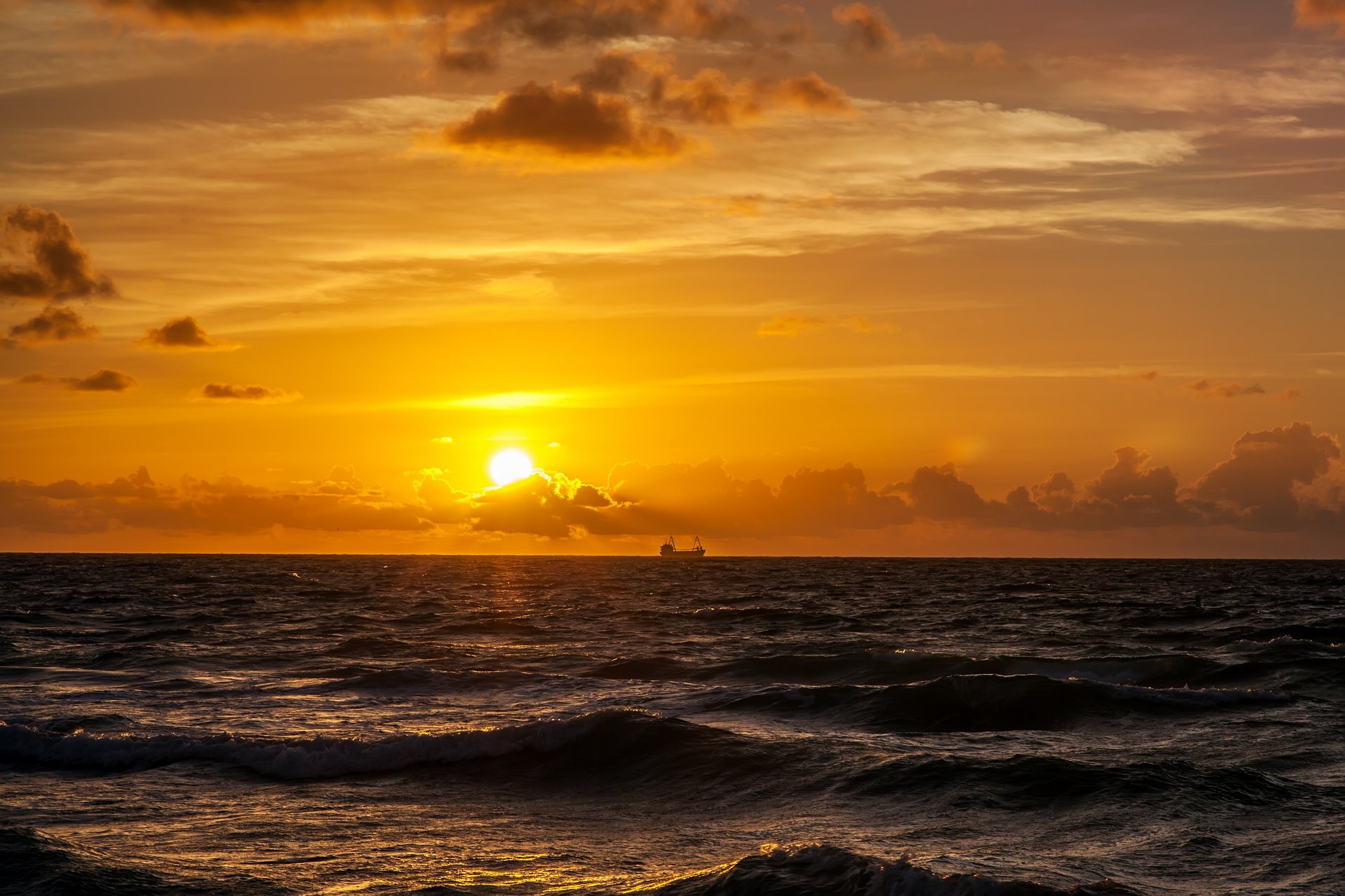 morgen morgendämmerung meer sonne horizont himmel wolken