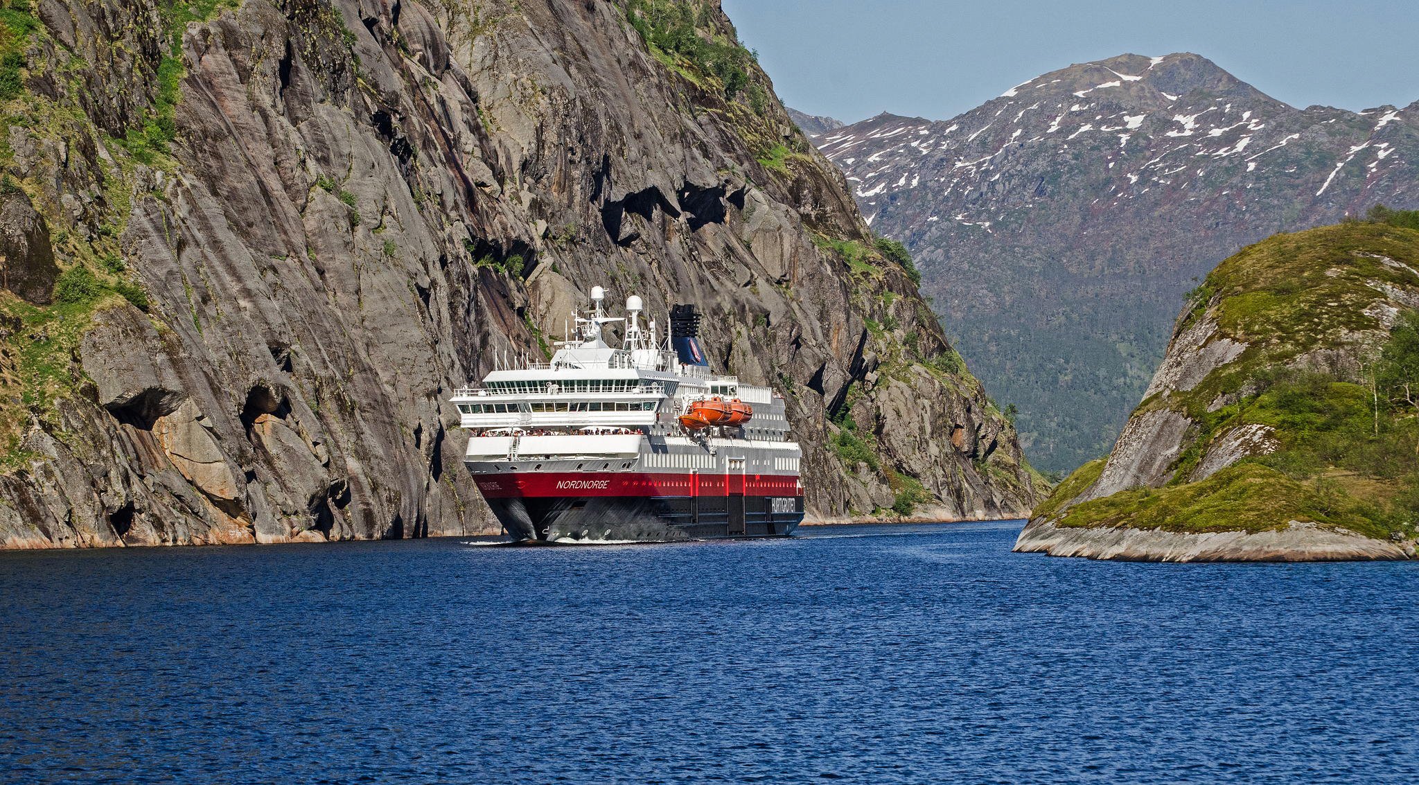 norwegen kreuzfahrtschiff meer felsen