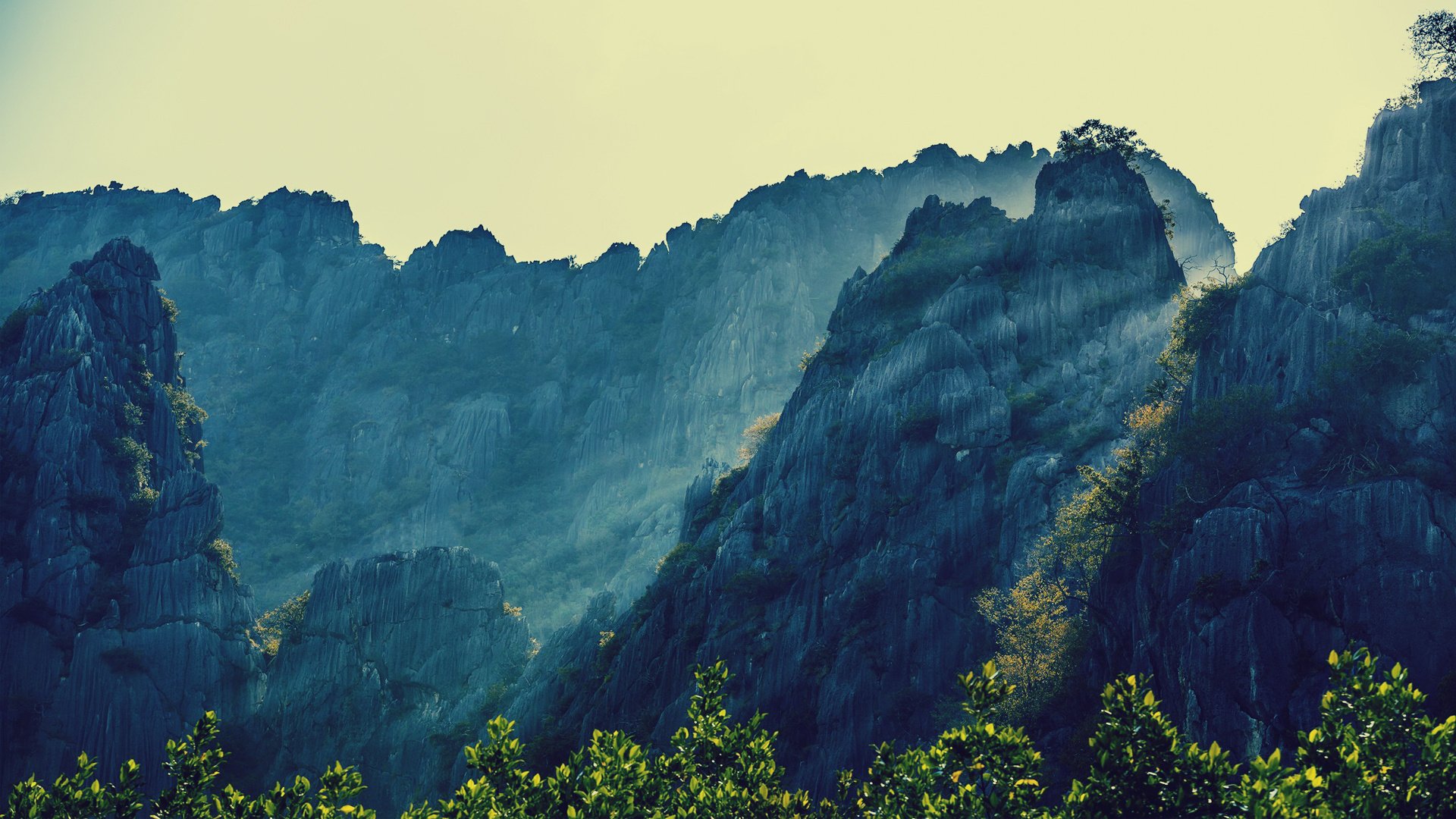 paisaje naturaleza montañas luz cielo árboles tailandia tailandia paisajes rocas