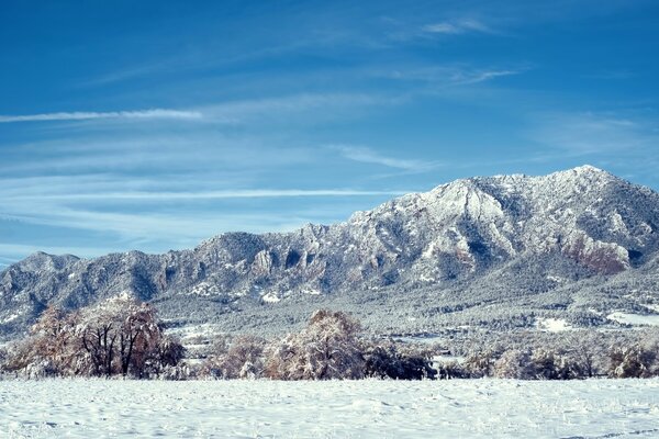 Verschneite Colorado Snow Mountains