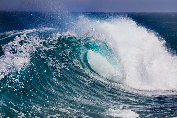 Jet et mousse de vague de mer