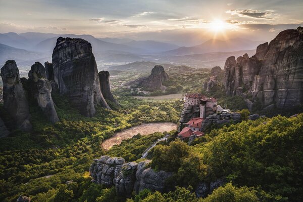 Monastery in Greece as a UNESCO World Heritage Site