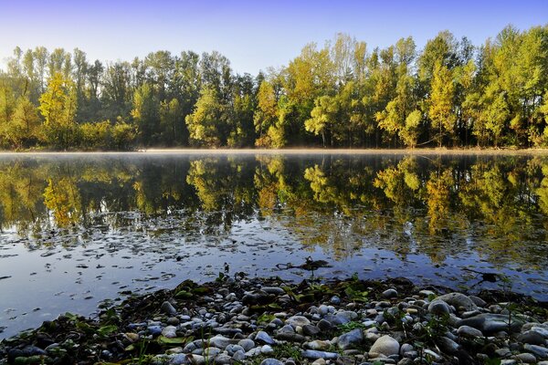 Miroir du lac. Automne