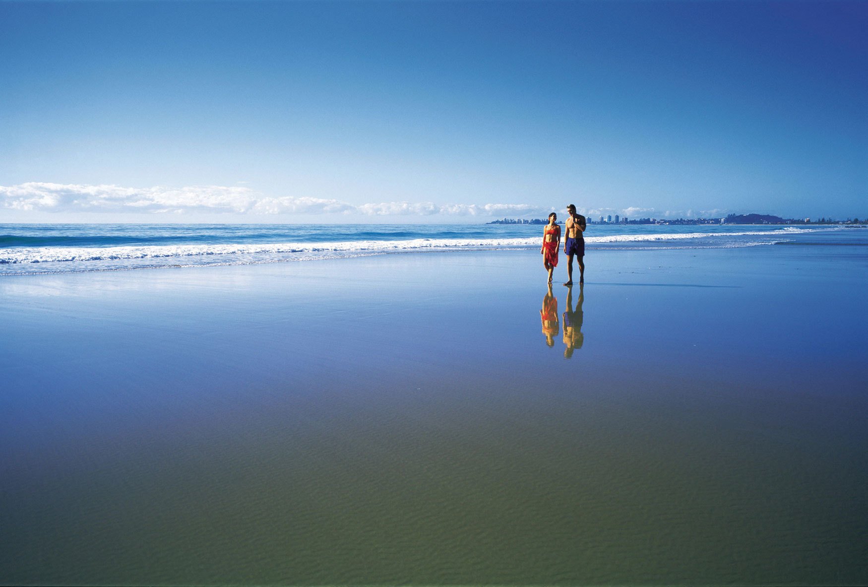 zu fuß meer strand sand