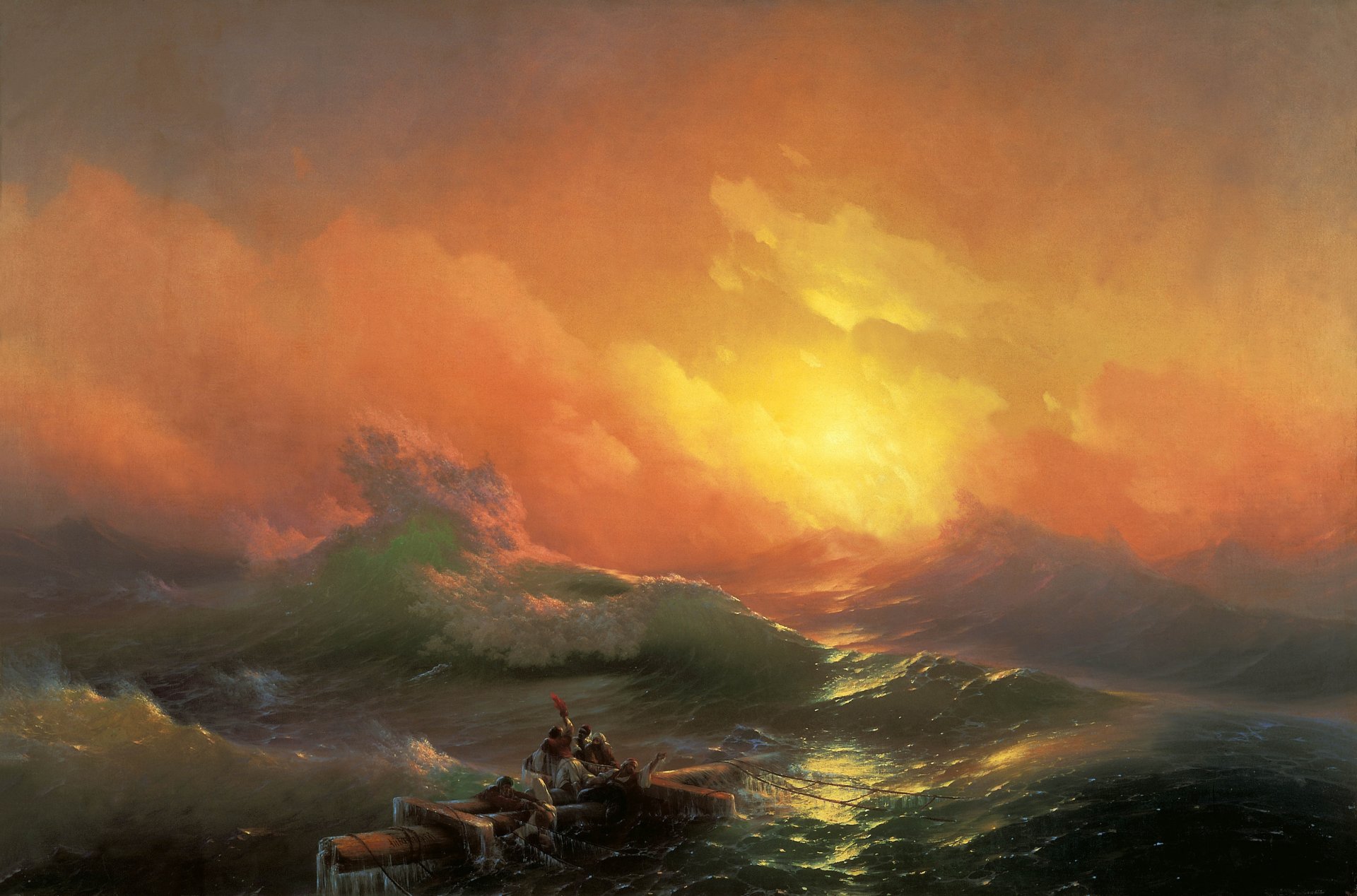 aivazovsky the ninth wave sea storm