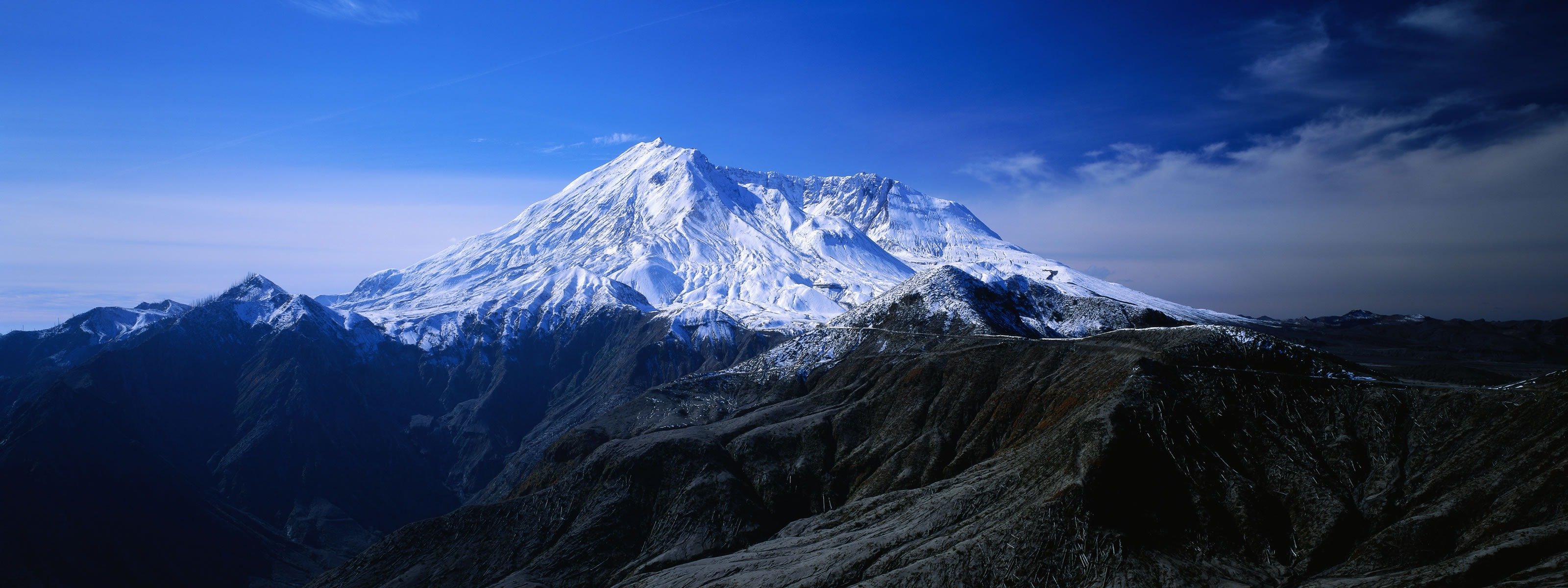 mountain mountains sky