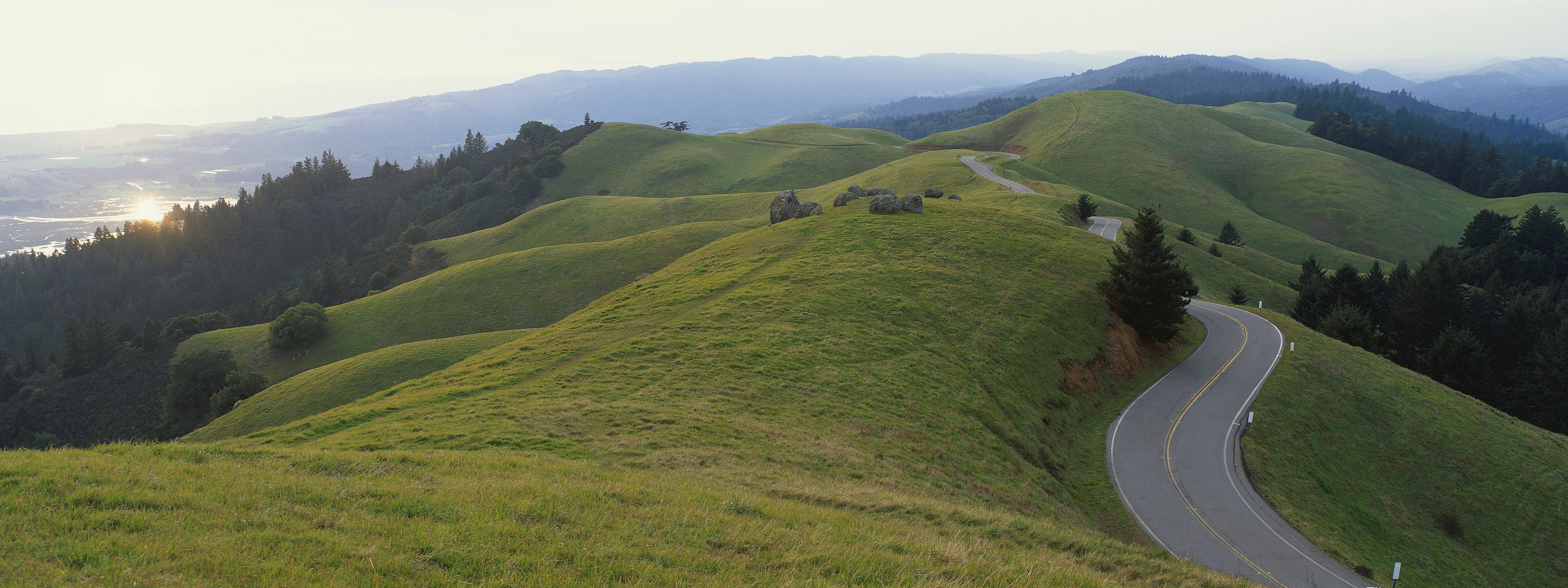 route collines vert