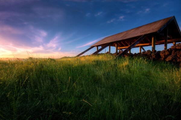 New Zealand sunset landscape photo