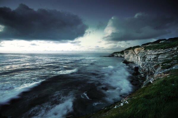 Storm approaching the city of Saint-Jean-de-luz