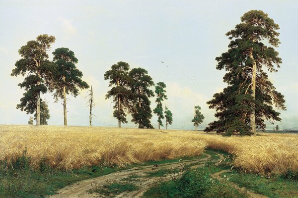 Gemälde des russischen Künstlers Shishkin