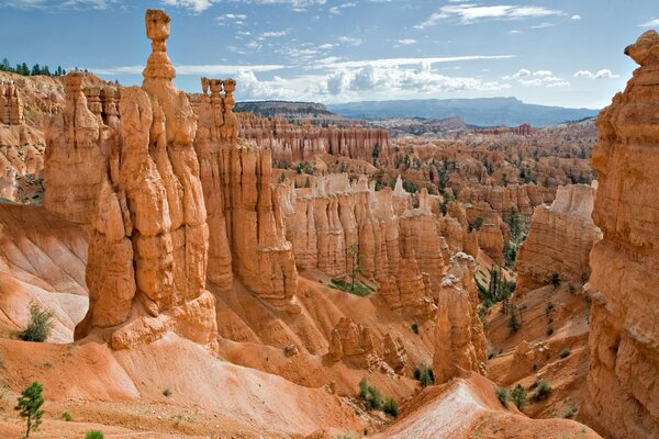 Canyon in the USA under a blue sky