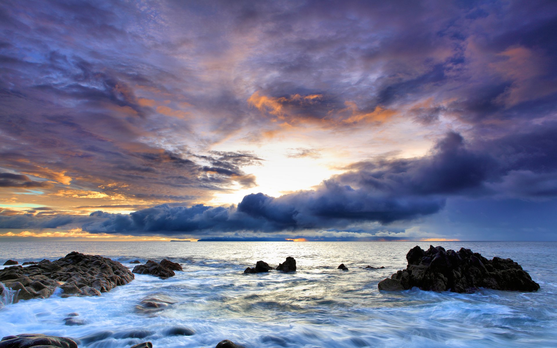 portugal rocas mar cielo puesta de sol agua