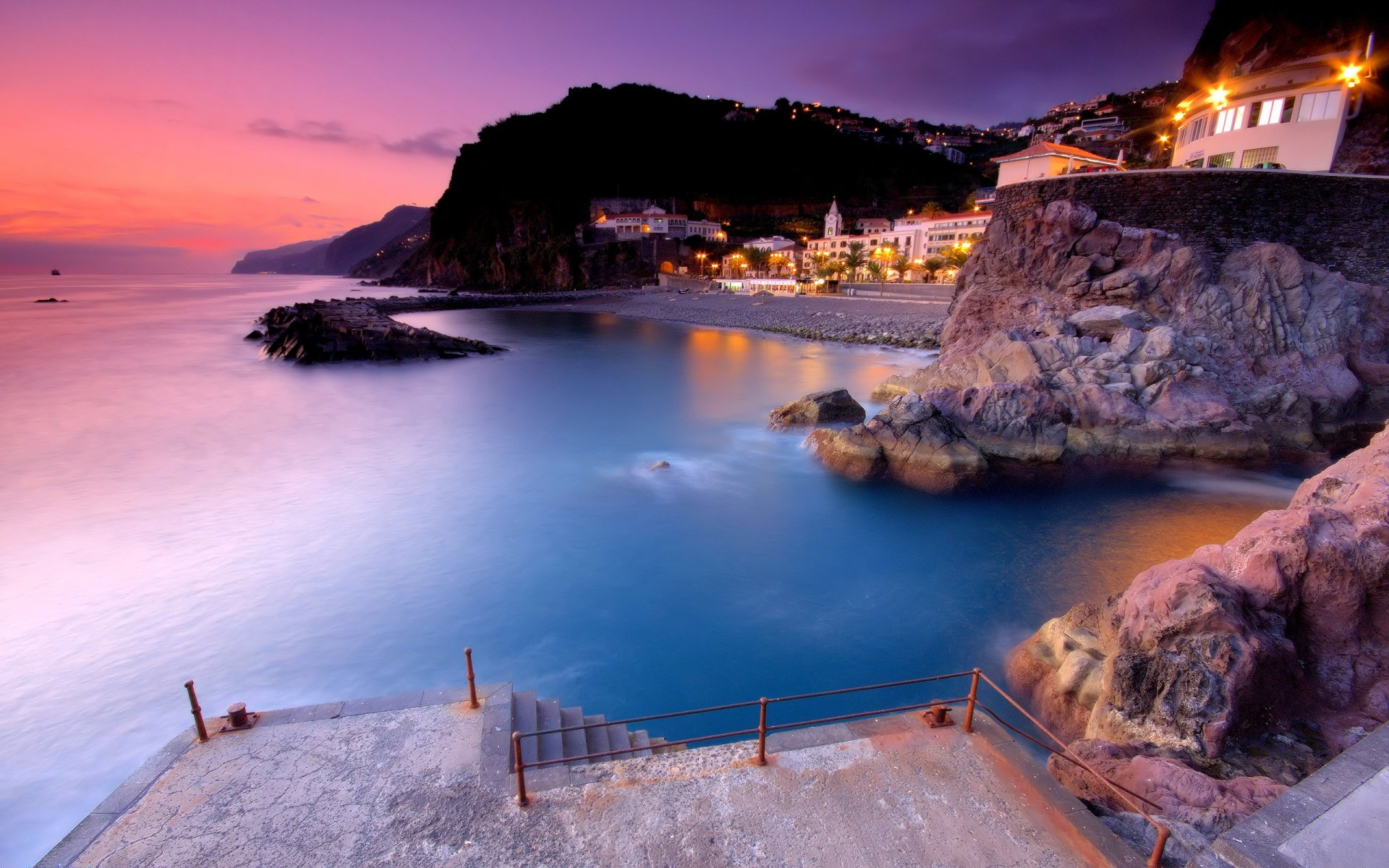 ponta do sol portugali madera portugalia miasto woda przystań