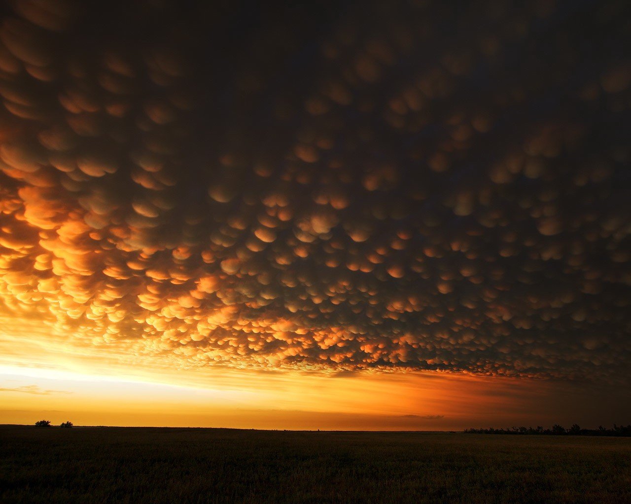 wolken feld seltsam