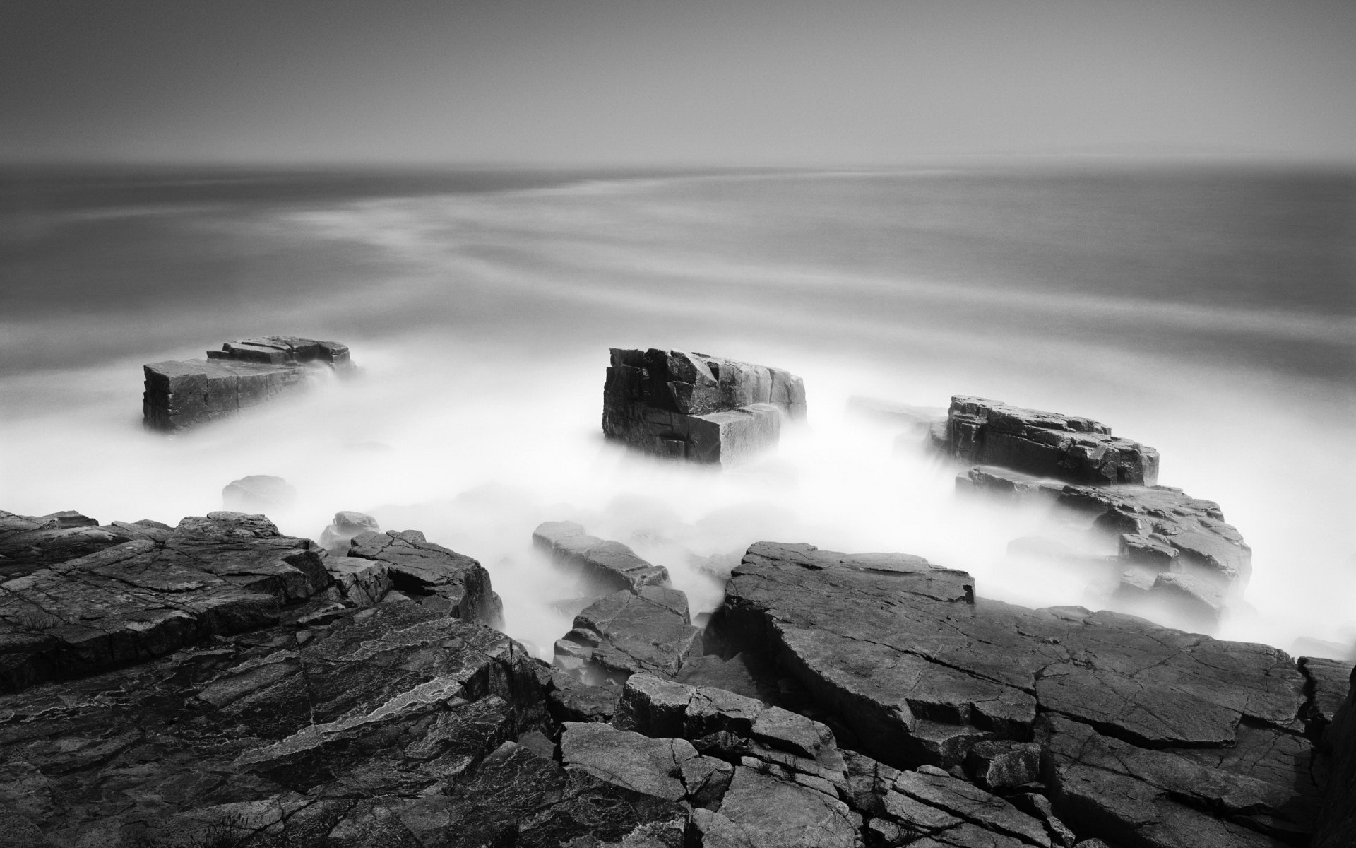 pierres noir et blanc