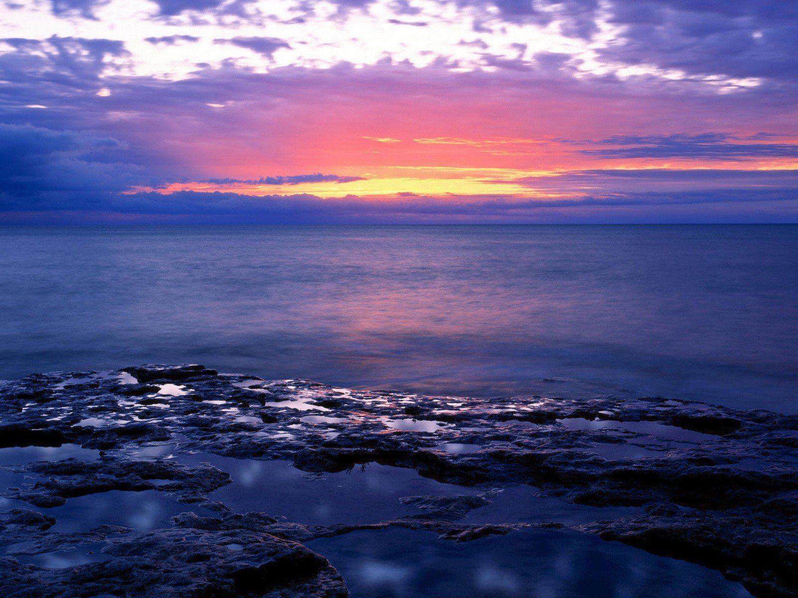 sonnenuntergang meer horizont