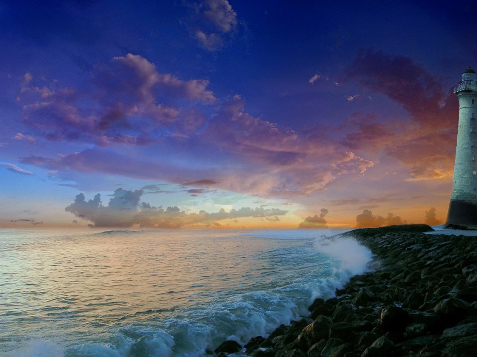 nature mer phare