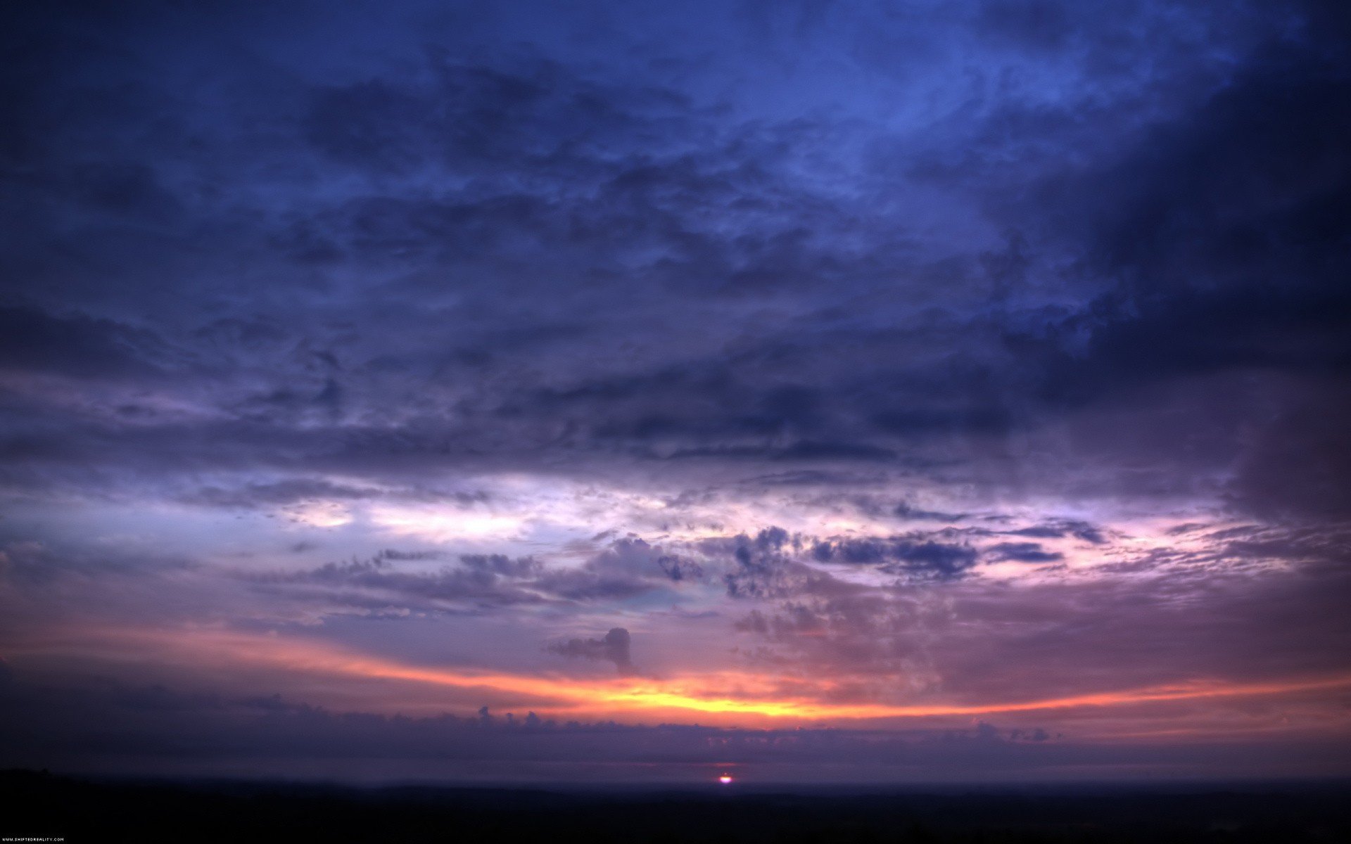 clouds sky sunset