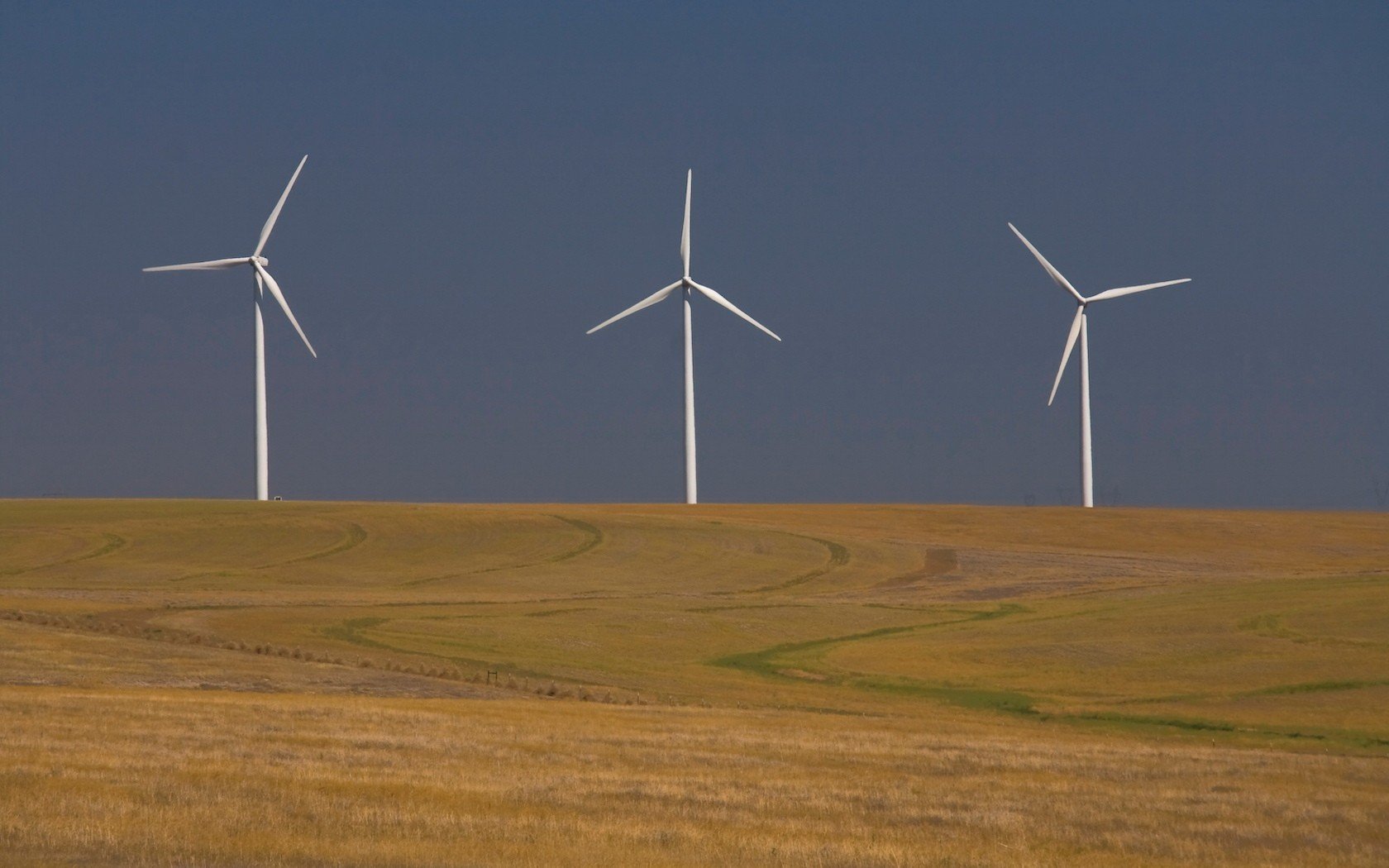 molino de viento campo crepúsculo