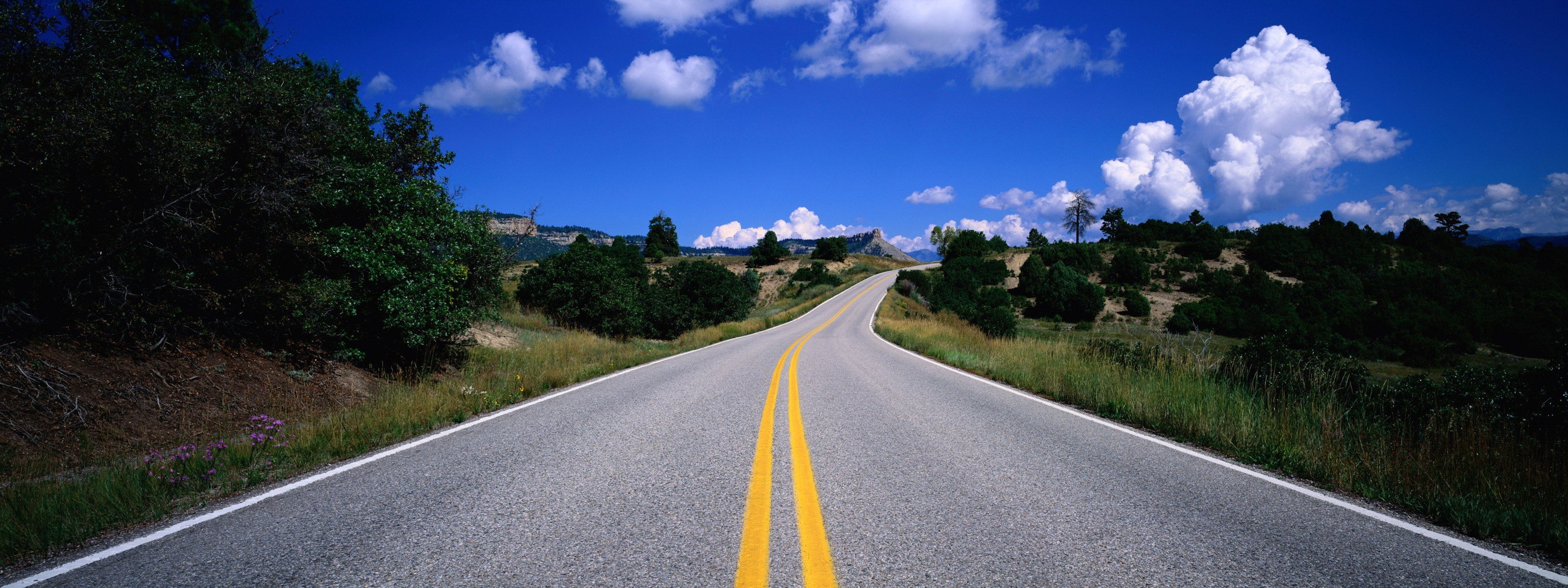 road sky cloud