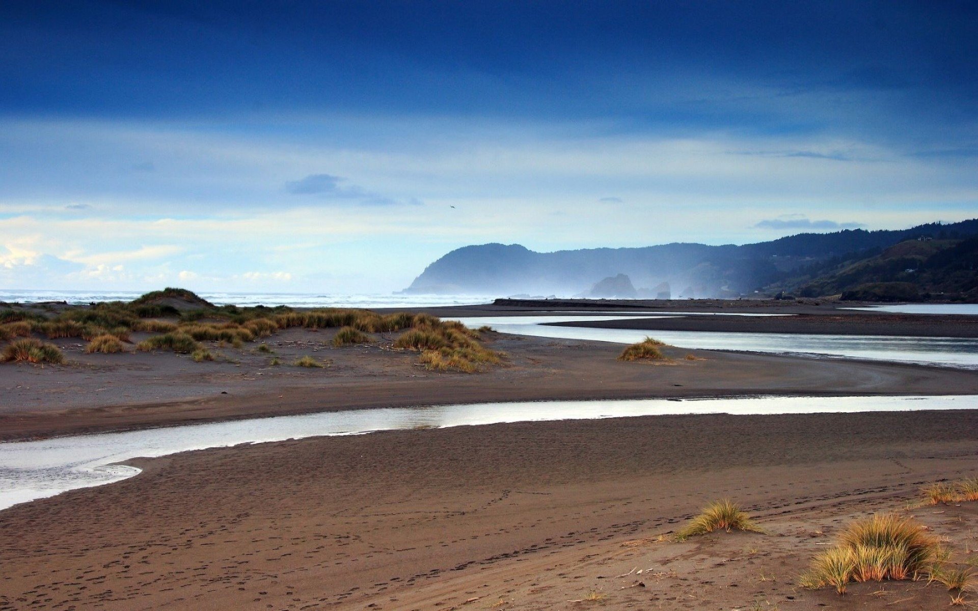 ruisseau sable rivage