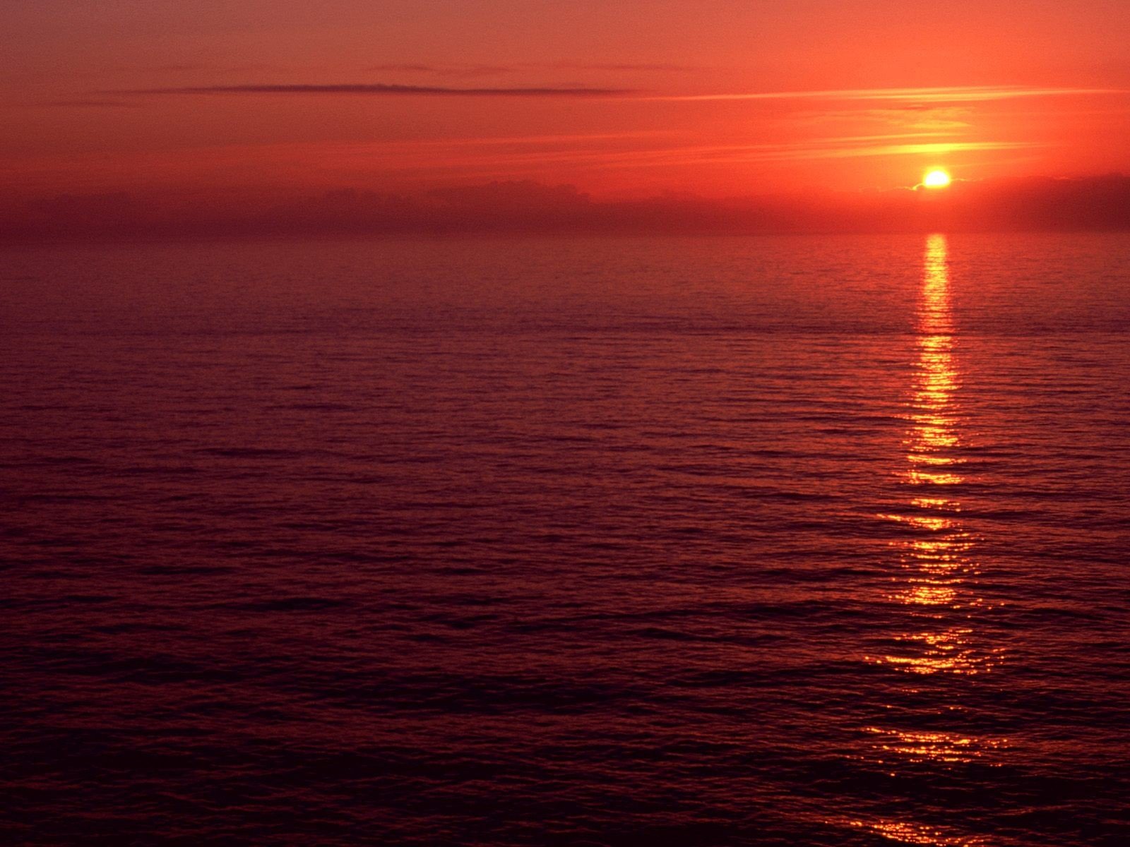 oregon coucher de soleil rouge